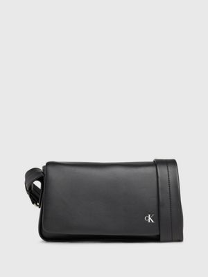 CALVIN KLEIN JEANS - Women's saddle shoulder bag with monogram -  K60K611226BDS - black