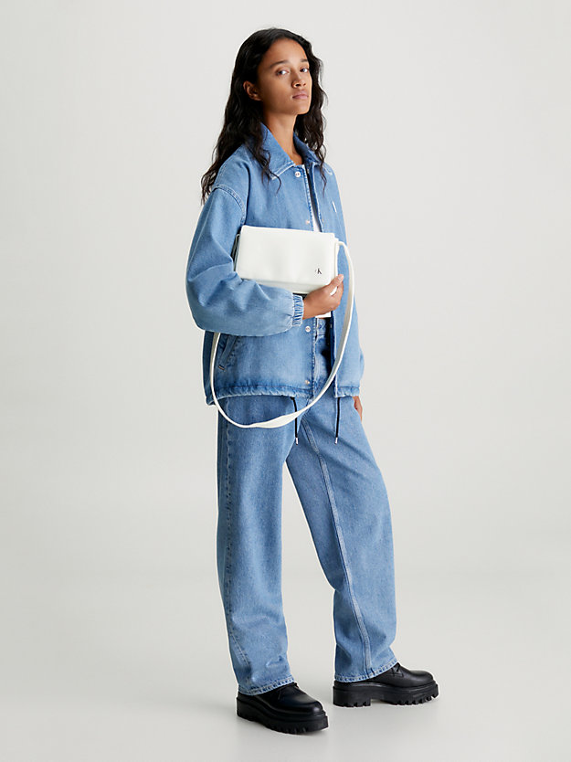 bright white shoulder bag for women calvin klein jeans