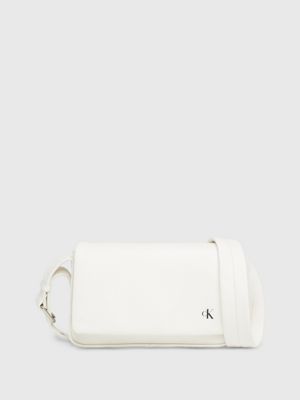 White calvin store klein bag