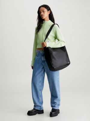 Square leather tote outlet bag