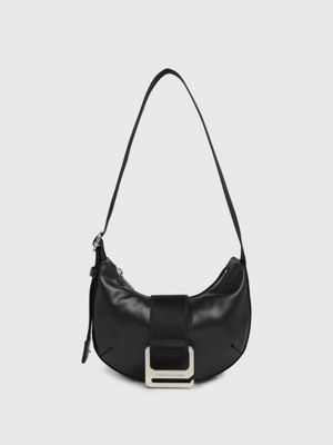 Shoulder bag deals leather black