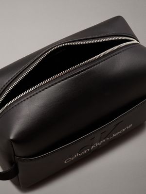 black/white makeup bag for women calvin klein jeans