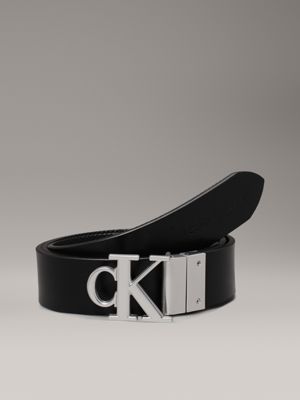 black/black reversible logo belt for women calvin klein jeans