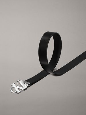 black/black reversible logo belt for women calvin klein jeans