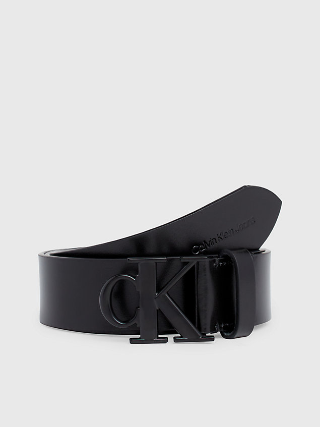 ceinture en cuir avec logo black pour femmes calvin klein jeans