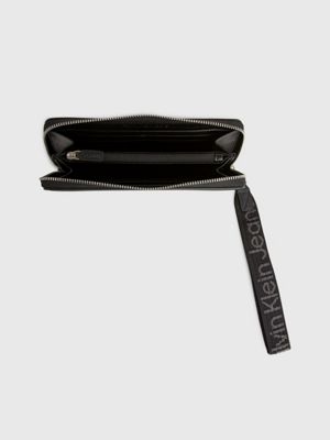 Calvin klein sale wristlet black