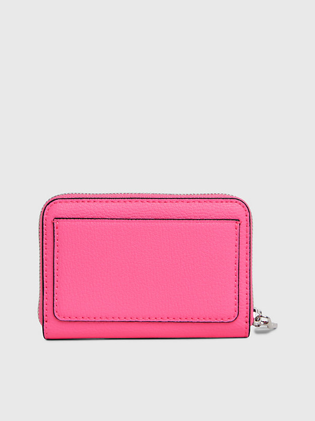 pink amour rfid zip around wallet for women calvin klein jeans