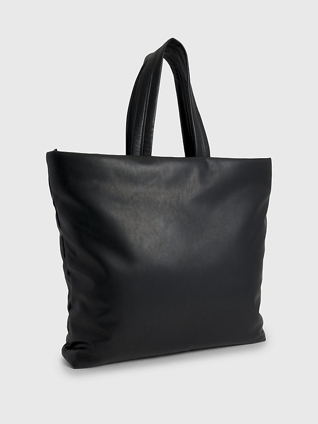 ck black miękka torba tote oversize dla kobiety - calvin klein