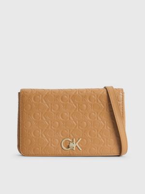 Borsa calvin hot sale klein marrone