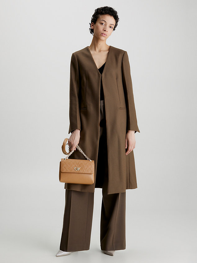 brown wielofunkcyjna torba na ramię dla kobiety - calvin klein