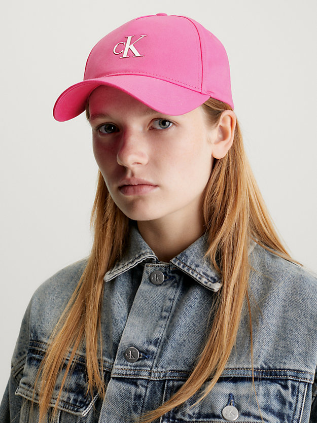 pink amour twill cap for women calvin klein jeans
