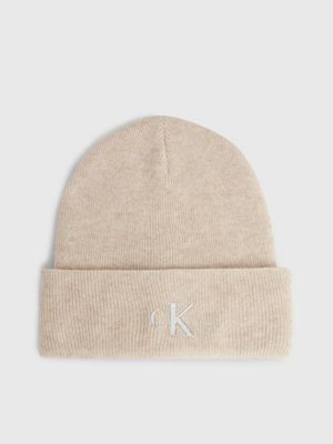 Calvin Klein Women's Soft Designer Everyday Essential Beanie Hat,  Aubergine, ONE Size at  Women's Clothing store