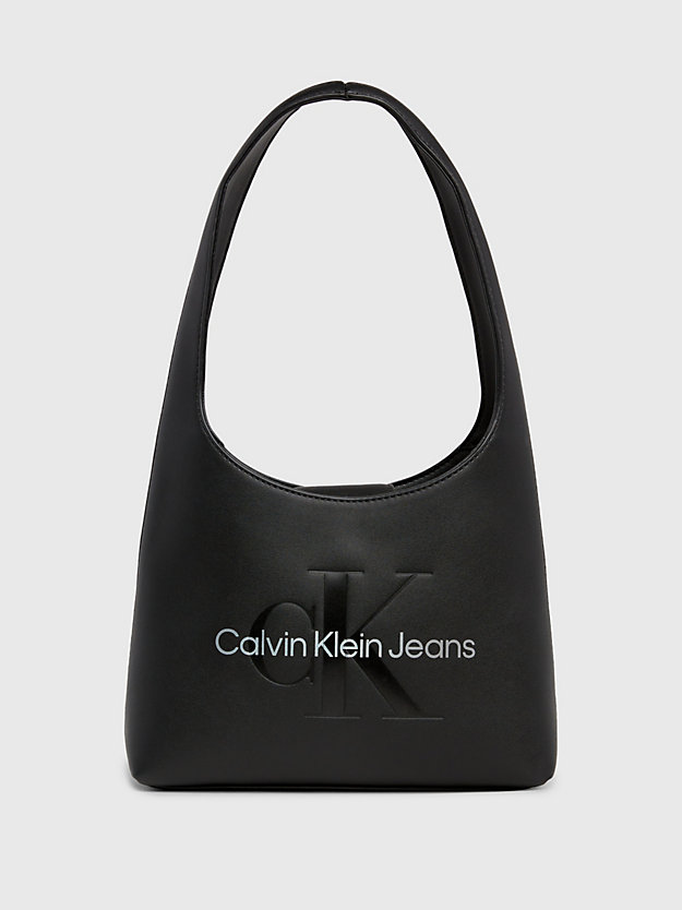 black/metallic logo torba na ramię dla kobiety - calvin klein jeans