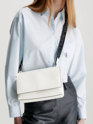 Calvin klein crossbody outlet bag white