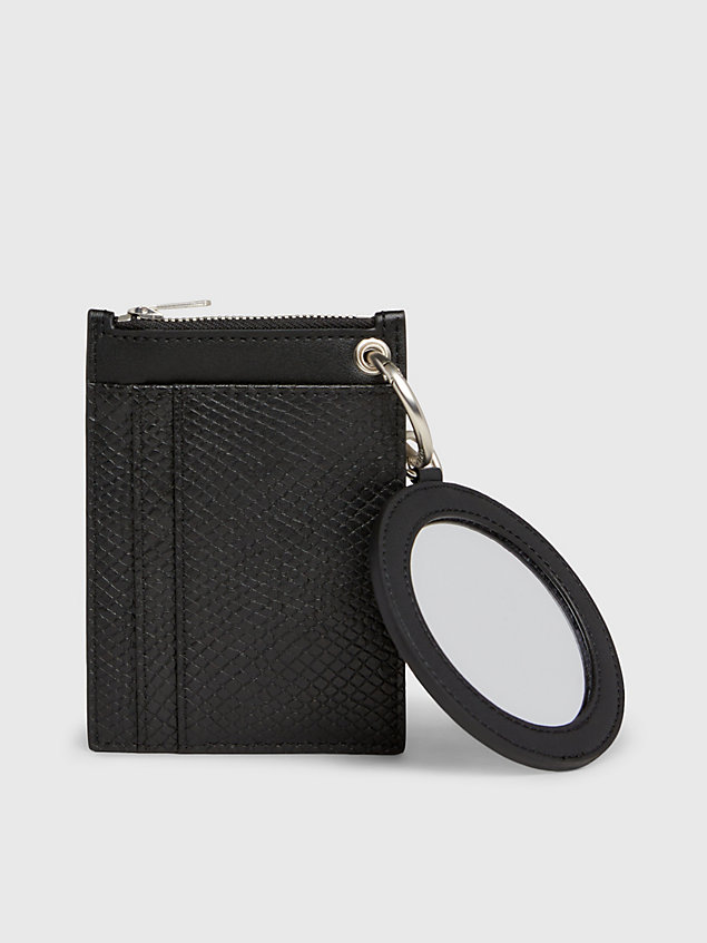 black snakeskin zip around wallet for women calvin klein jeans