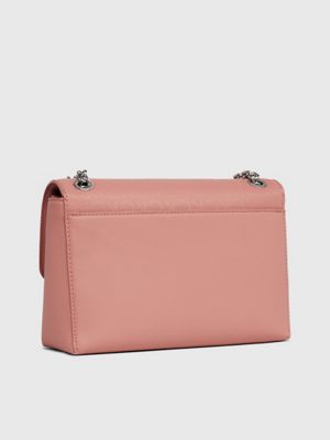 sac bandoulière modulable avec logo purple pour femmes calvin klein
