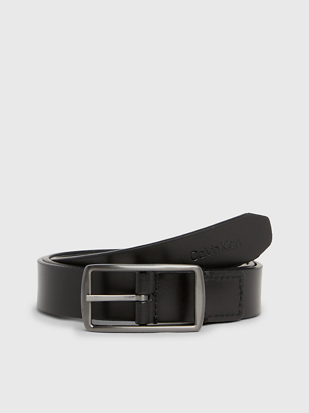 ceinture réversible avec logo black mono/ ck black pour femmes calvin klein
