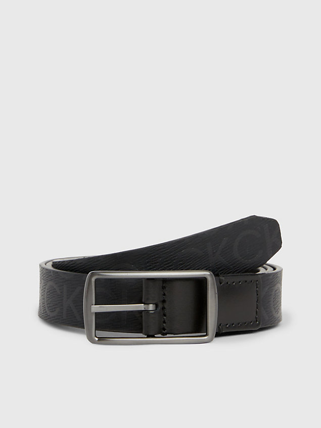 black reversible logo belt for women calvin klein