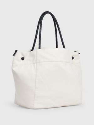 dk ecru large canvas tote bag for women calvin klein