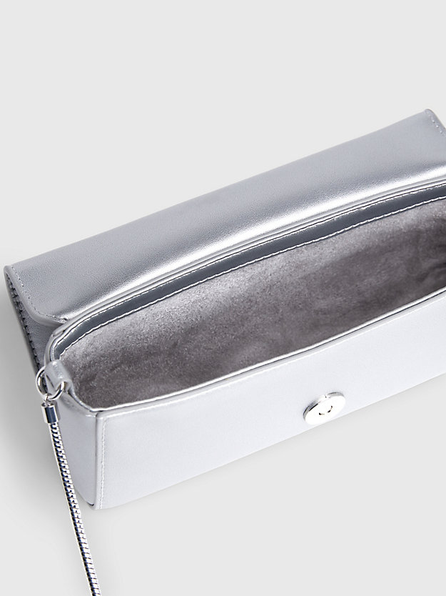 silver mini crossbody bag for women calvin klein