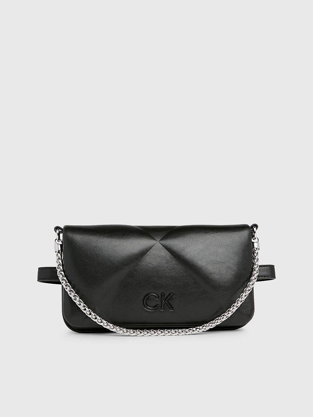 CK BLACK Quilted Convertible Belt Bag undefined Women Calvin Klein