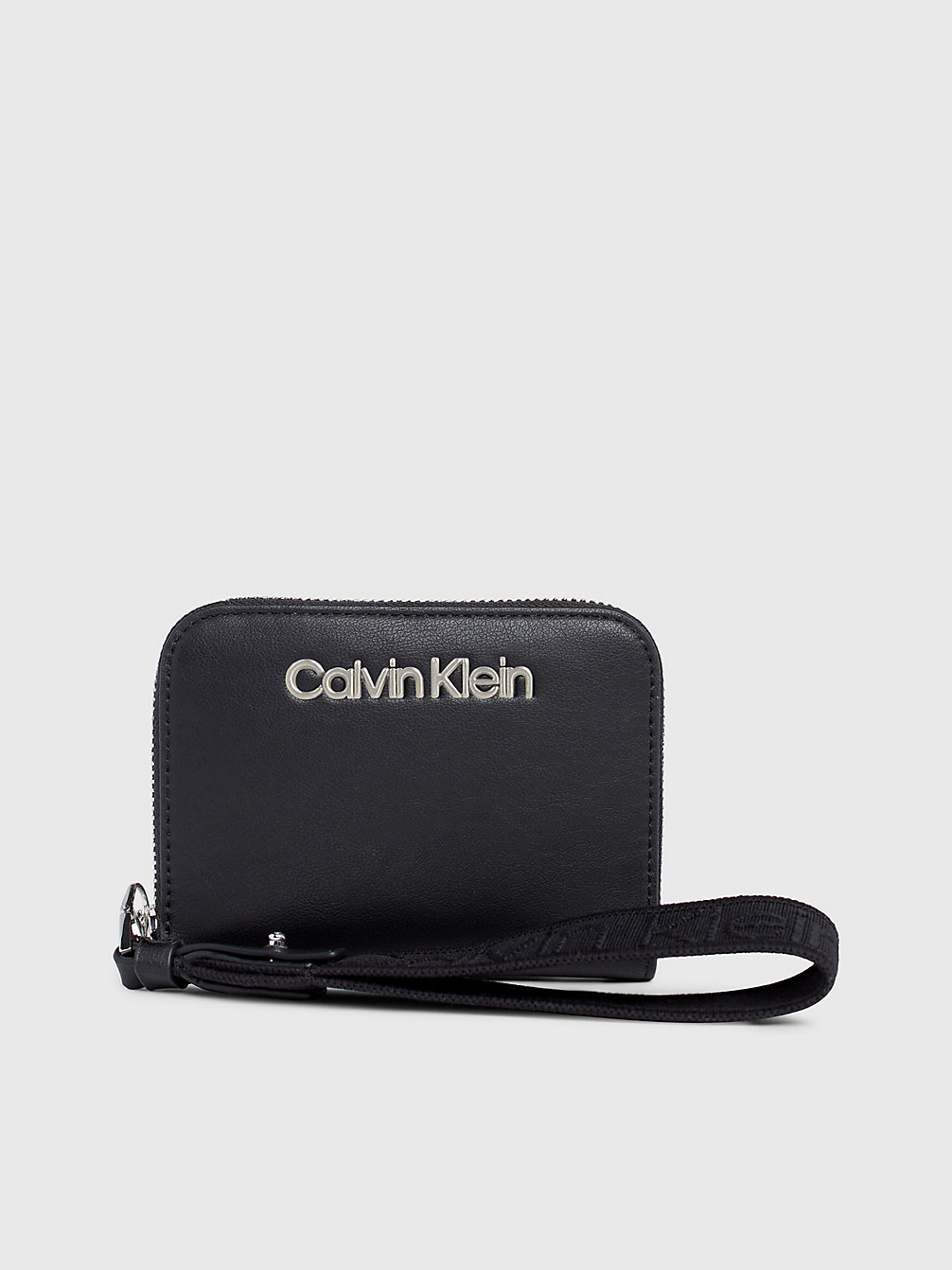 CK BLACK Portafoglio Con Zip Integrale E Borsellino Portamonete Da Polso Rfid undefined Donne Calvin Klein