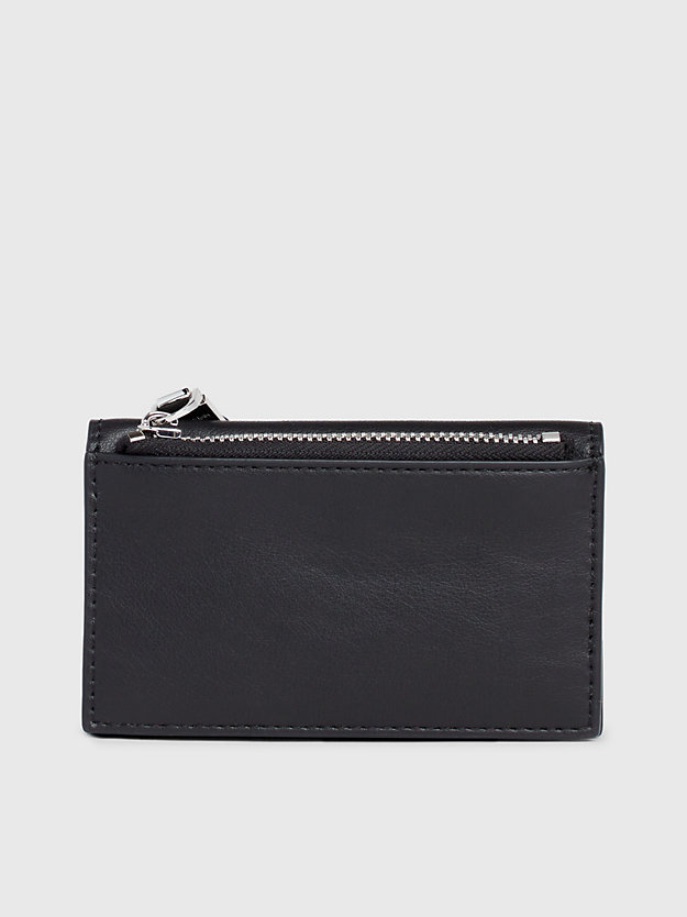ck black rfid wristlet zip around wallet for women calvin klein