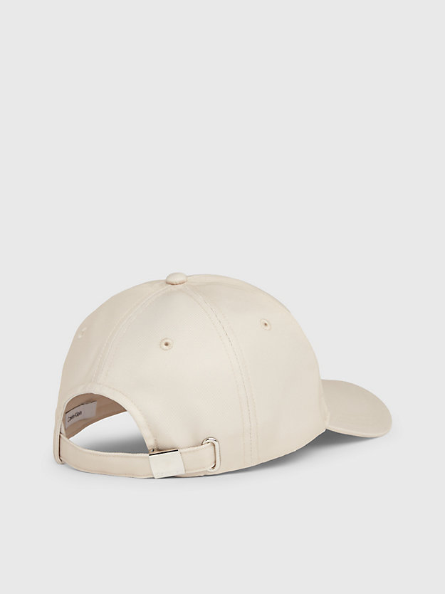 stoney beige twill cap for women calvin klein