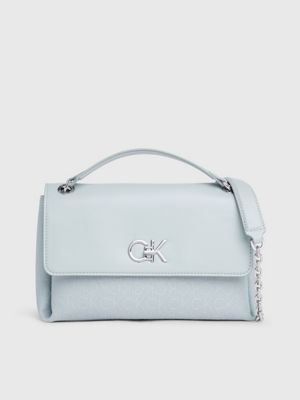 Wandelbare Schultertasche mit Logo-Jacquardmuster Calvin Klein 