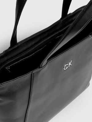 Calvin klein silver sales tote bag