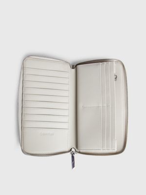 Großes RFID-Logo-Portemonnaie mit Rundum-Reißverschluss Calvin  