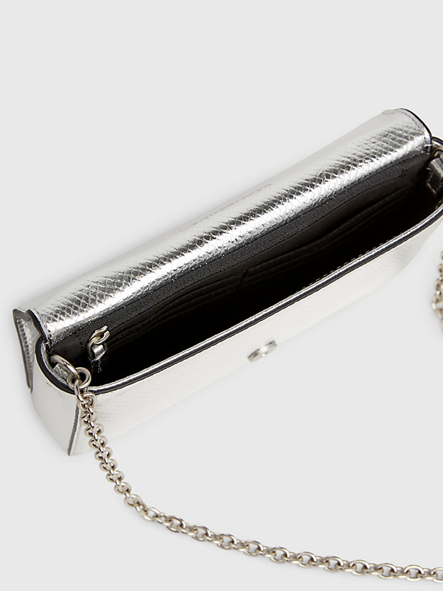 metallic snake snakeskin crossbody wallet bag for women calvin klein jeans
