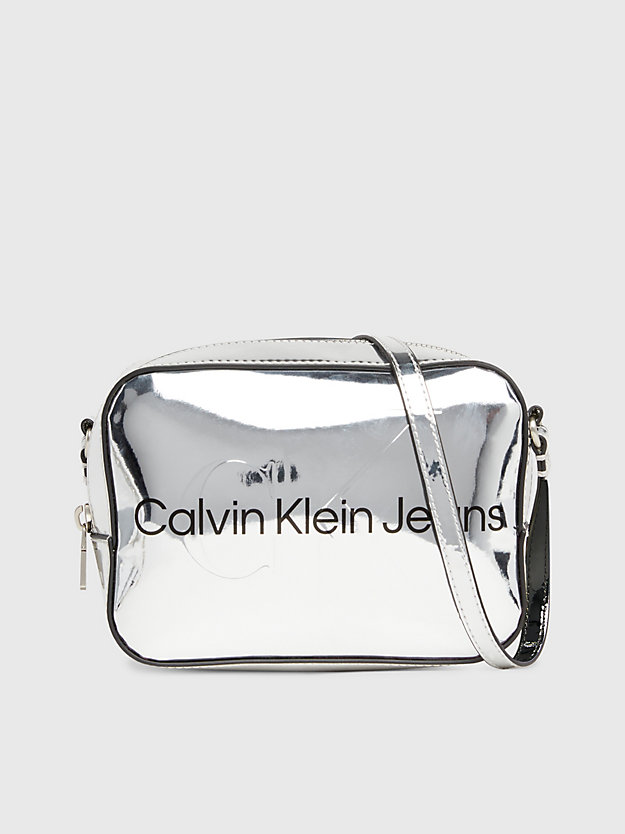 silver crossbody bag for women calvin klein jeans
