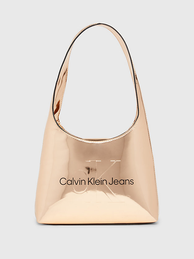 frosted almond shoulder bag for women calvin klein jeans