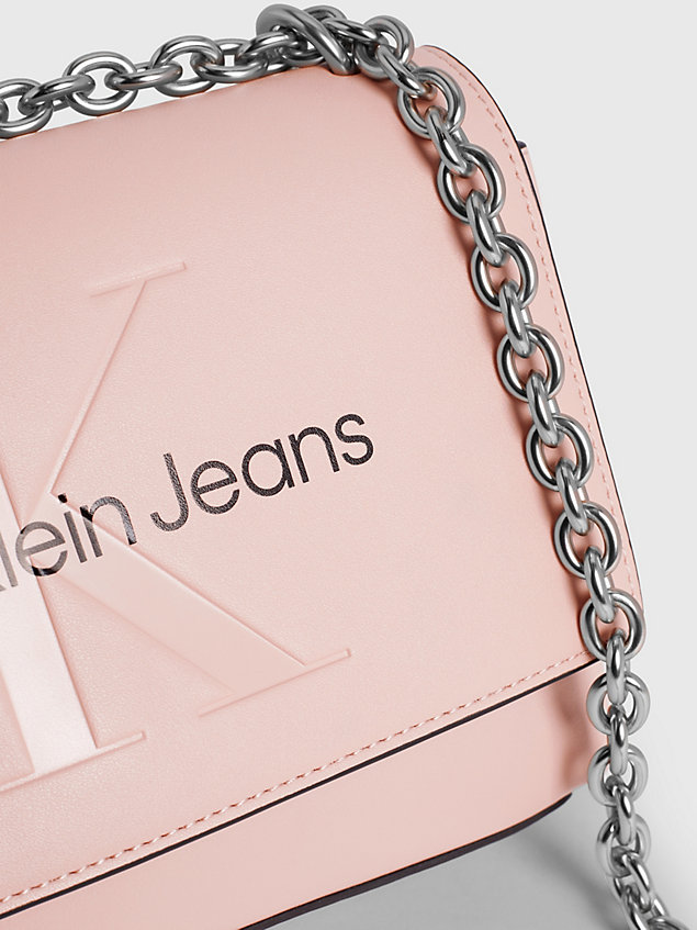 pink converteerbare schoudertas voor dames - calvin klein jeans