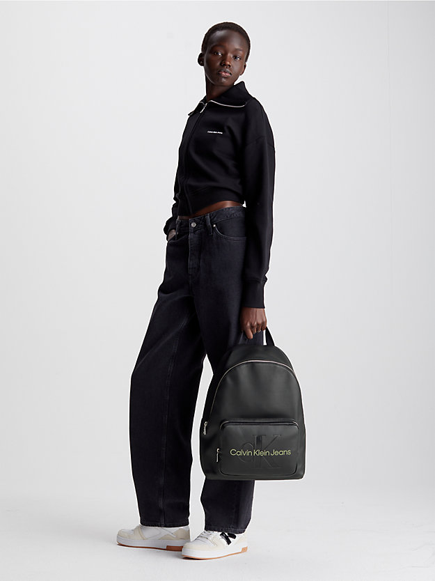 black/dark juniper round backpack for women calvin klein jeans
