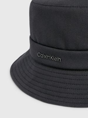 Grey Bucket Hat for Women, Calvin Klein, Hats