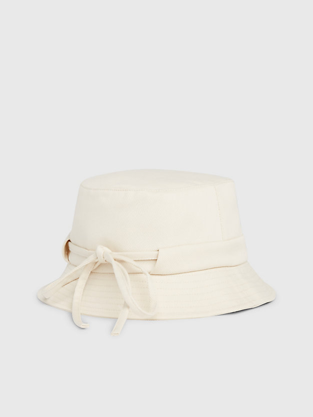 dk ecru canvas bucket hat for women calvin klein