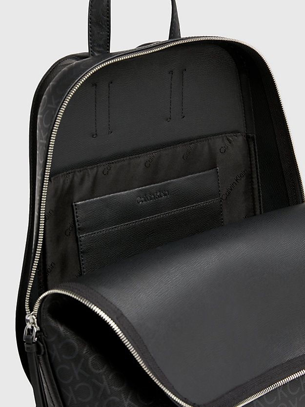 black epi mono logo-business-rucksack für damen - calvin klein
