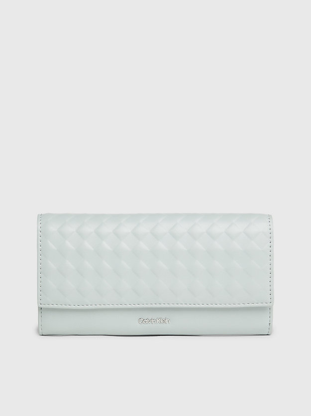 pigeon large quilted rfid trifold wallet for women calvin klein