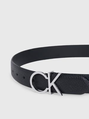 ck black leather belt for women calvin klein