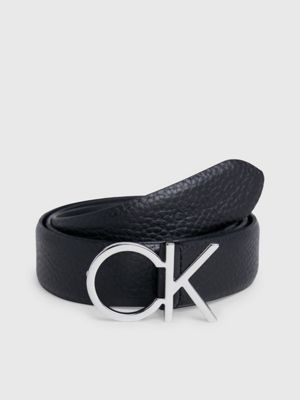 Calvin klein deals black leather belt