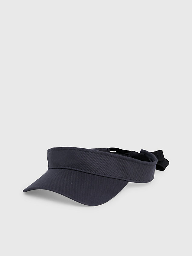 black canvas visor for women calvin klein