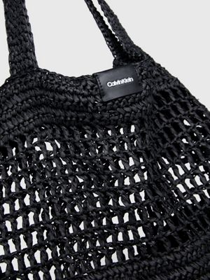 Large Straw Tote Bag Calvin Klein K60K611911BEH