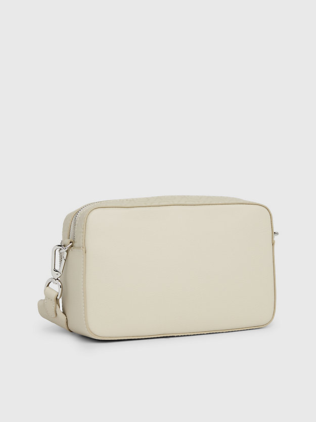 sac en bandoulière avec logo stoney beige pour femmes calvin klein