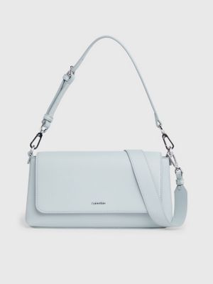 grey schultertasche für damen - calvin klein