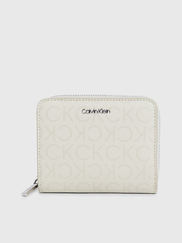 grey logo rfid zip around wallet for women calvin klein