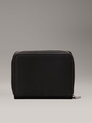 ck black zip around wallet for women calvin klein