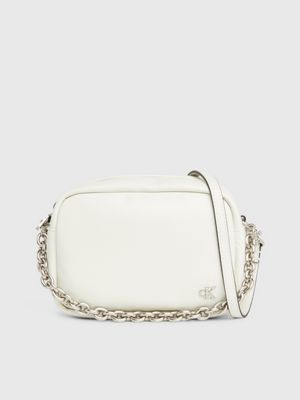 Calvin klein best sale crossbody bag white