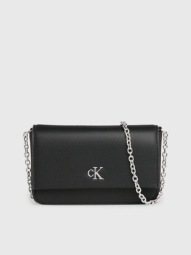 black torba przez ramię z portfelem i etui na telefon dla kobiety - calvin klein jeans